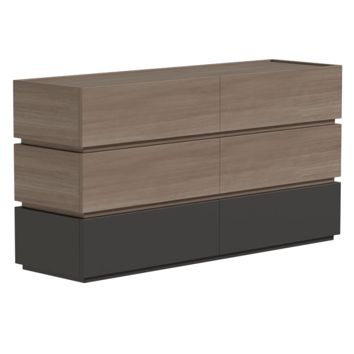 SONLEN ΣΥΡΤΑΡΙΕΡΑ 120X40X72ΕΚ MDF ΑΝΘΡΑΚΙ-SONOMA