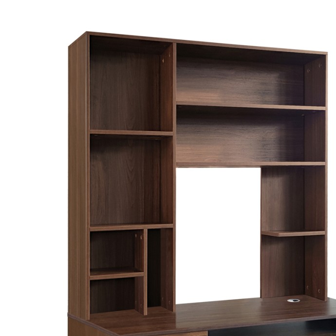 NOVELTY ΓΡΑΦΕΙΟ ΥΠΟΛΟΓΙΣΤΗ ΜΕ ΒΙΒΛΙΟΘΗΚΗ 120X55X182ΕΚ ΚΑΡΥΔΙ 