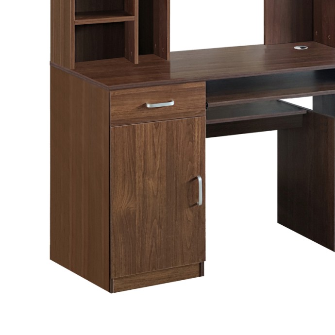NOVELTY ΓΡΑΦΕΙΟ ΥΠΟΛΟΓΙΣΤΗ ΜΕ ΒΙΒΛΙΟΘΗΚΗ 120X55X182ΕΚ ΚΑΡΥΔΙ 