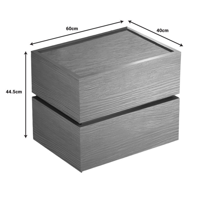 SONLEN ΚΟΜΟΔΙΝΟ MDF ΣΕ OAK ΑΠΟΧΡΩΣΗ 60X40X66ΕΚ
