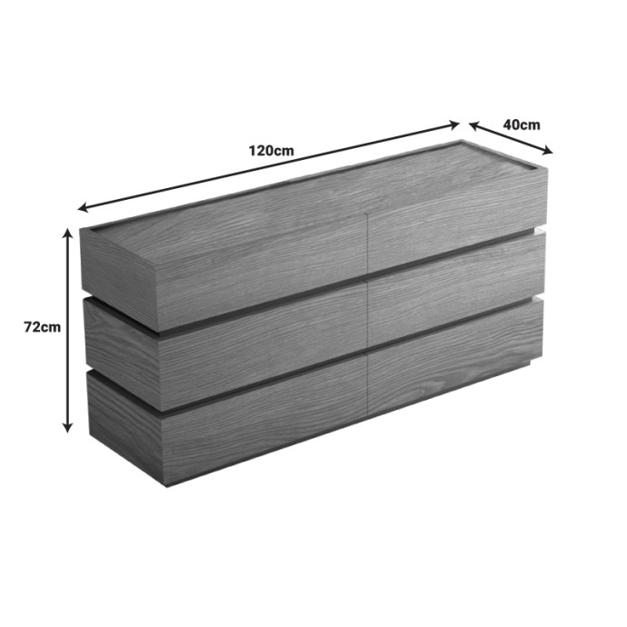 SONLEN ΣΥΡΤΑΡΙΕΡΑ 120X40X72ΕΚ MDF OAK 