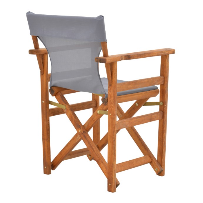 KOMPA ΚΑΡΕΚΛΑ-ΠΟΛΥΘΡΟΝΑ ΣΚΗΝΟΘΕΤΗ 56.5x54xY88cm ΜΑΣΙΦ ΞΥΛΟ ΟΞΙΑΣ ΚΑΡΥΔΙ-ΠΑΝΙ NEXUS ΓΚΡΙ