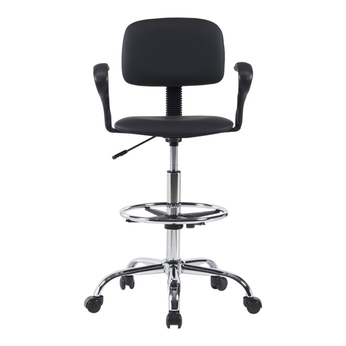  ICINA Ι ΚΑΡΕΚΛΑ ΡΕΣΕΨΙΟΝ 58X54X102-123ΕΚ PU ΜΑΥΡO