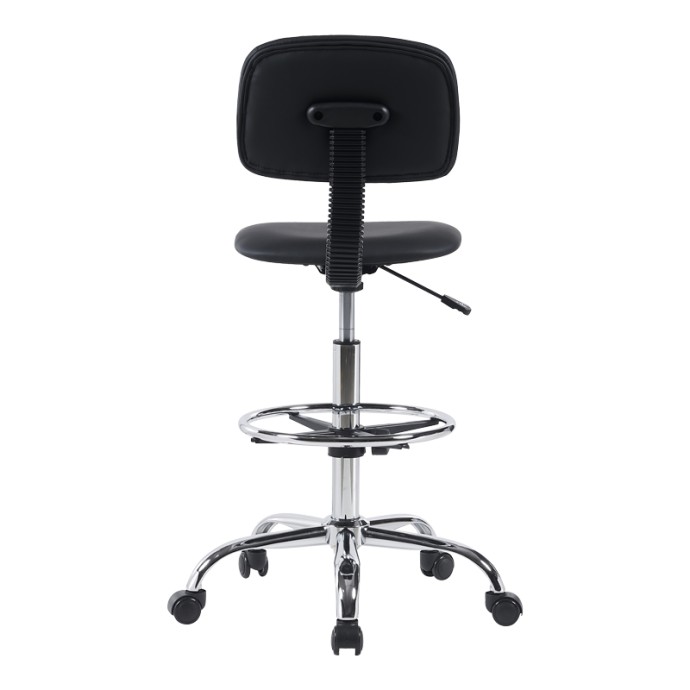 ICINA ΚΑΡΕΚΛΑ ΓΡΑΦΕΙΟΥ 58X54X102-123ΕΚ PU ΜΑΥΡΟ