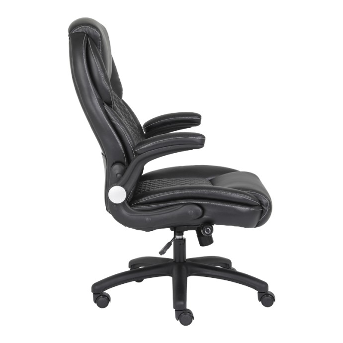 DESAIN ΚΑΡΕΚΛΑ ΓΡΑΦΕΙΟΥ ΔΙΕΥΘΥΝΤΗ 74X73X108-116ΕΚ PU ΜΑΥΡΟ