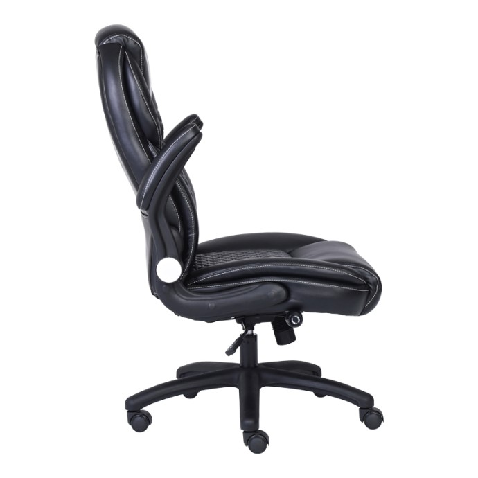 DESAIN ΚΑΡΕΚΛΑ ΓΡΑΦΕΙΟΥ ΔΙΕΥΘΥΝΤΗ 74X73X108-116ΕΚ PU ΜΑΥΡΟ