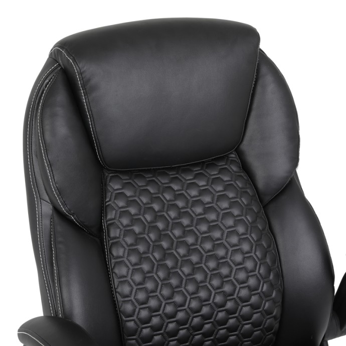 DESAIN ΚΑΡΕΚΛΑ ΓΡΑΦΕΙΟΥ ΔΙΕΥΘΥΝΤΗ 74X73X108-116ΕΚ PU ΜΑΥΡΟ