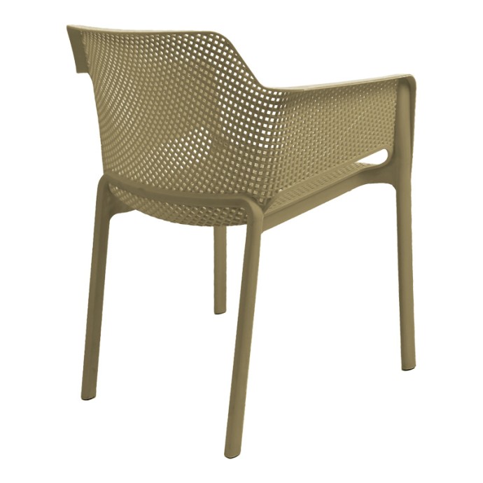 OVIEZ ΠΟΛΥΘΡΟΝΑ PP 59X58X79ΕΚ CAPPUCCINO 