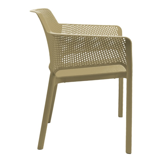 OVIEZ ΠΟΛΥΘΡΟΝΑ PP 59X58X79ΕΚ CAPPUCCINO 