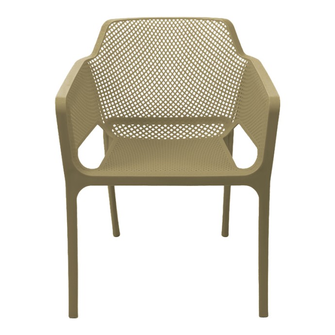 OVIEZ ΠΟΛΥΘΡΟΝΑ PP 59X58X79ΕΚ CAPPUCCINO 