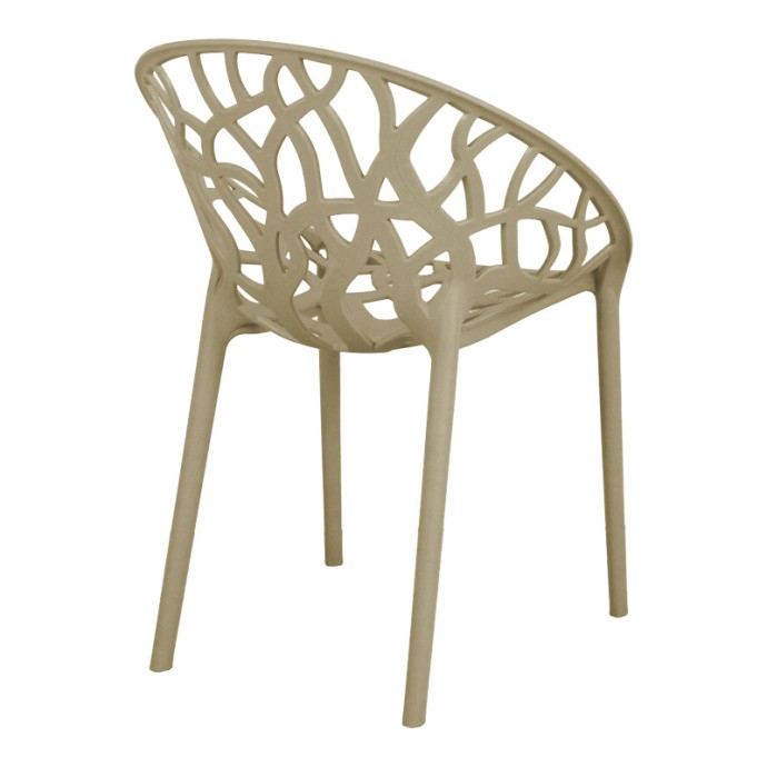 DAREN ΠΟΛΥΘΡΟΝΑ PP 59X60X79,5ΕΚ CAPPUCCINO 