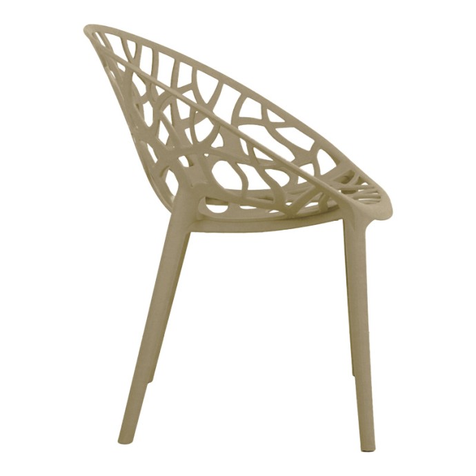 DAREN ΠΟΛΥΘΡΟΝΑ PP 59X60X79,5ΕΚ CAPPUCCINO 