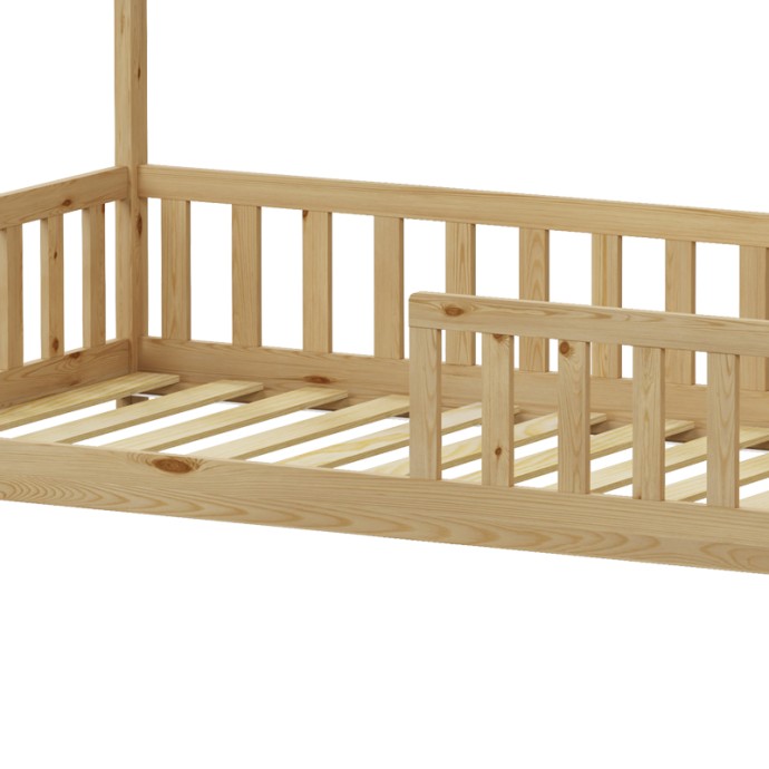 ΠΑΙΔΙΚΟ ΚΡΕΒΑΤΙ CALLAN Τ.MONTESSORI ΜΕ ΚΙΓΚΛΙΔΩΜΑ ΞΥΛΟ ΠΕΥΚΟΥ ΣΕ ΦΥΣΙΚΗ ΑΠΟΧΡΩΣΗ 90X190ΕΚ