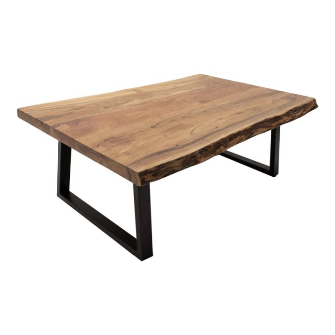 MILES SLIM ΤΡΑΠΕΖΙ ΣΑΛΟΝΙΟΥ 115X60X45ΕΚ ΜΑΣΙΦ ΞΥΛΟ ΑΚΑΚΙΑΣ ΣΕ ΦΥΣΙΚΗ ΑΠΟΧΡΩΣΗ ΜΕ ΜΑΥΡΑ ΜΕΤΑΛΛΙΚΑ ΠΟΔΙΑ 