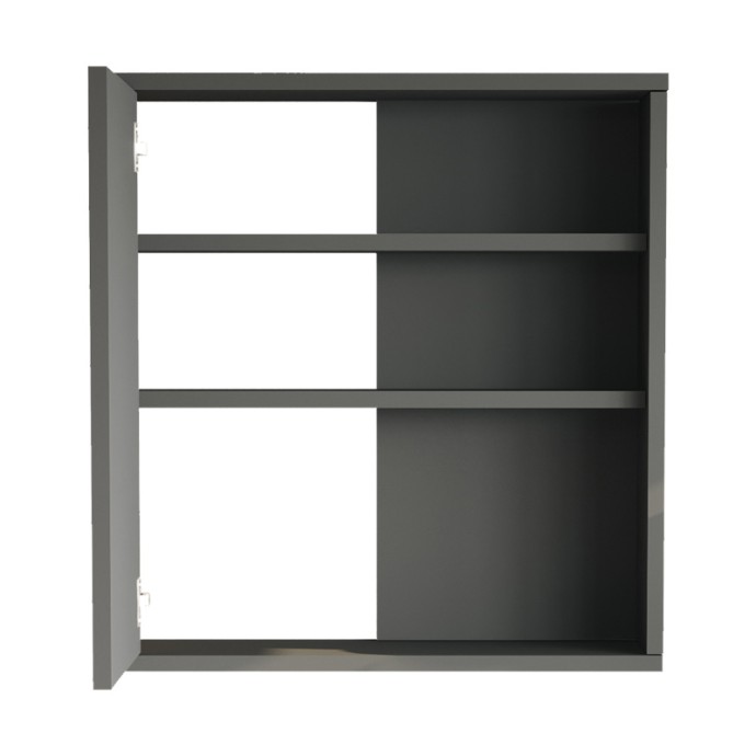 BAGNO ΝΤΟΥΛΑΠΙ ΜΠΑΝΙΟΥ ΜΕ ΚΑΘΡΕΠΤΗ 60X14.5X63.6ΕΚ ΑΝΘΡΑΚΙ 