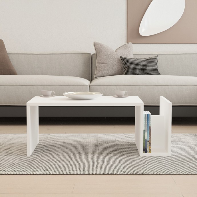 POKO ΤΡΑΠΕΖΙ ΣΑΛΟΝΙΟΥ ΣΕ ΛΕΥΚΗ ΑΠΟΧΡΩΣΗ 86.8X50X32,4ΕΚ