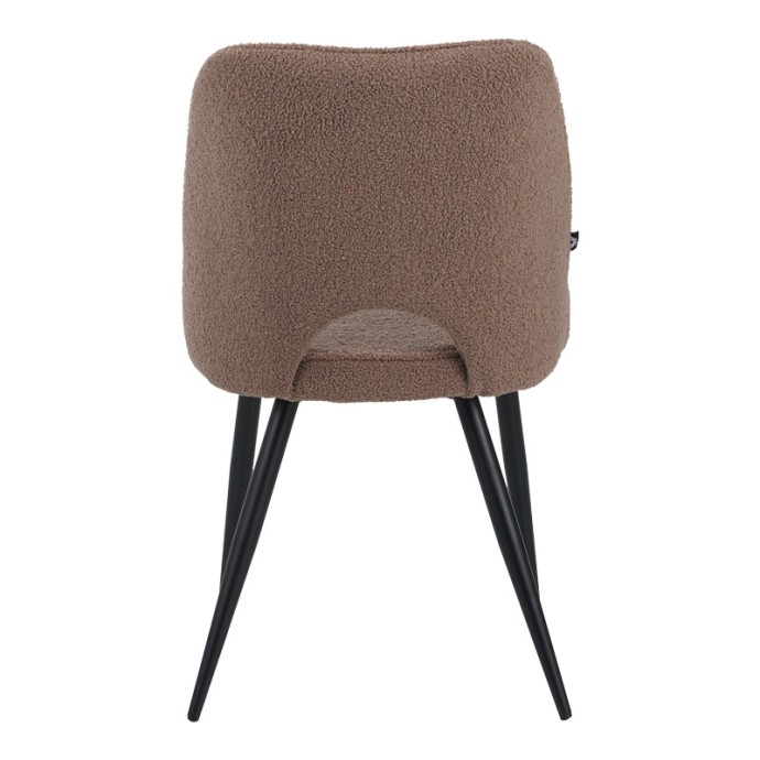 ΚΑΡΕΚΛΑ RENISH 61X47X91.5ΕΚ ΜΠΟΥΚΛΕ ΥΦΑΣΜΑ ΣΕ CAPPUCCINO ΑΠΟΧΡΩΣΗ ΜΕ ΜΑΥΡΑ ΜΕΤΑΛΛΙΚΑ ΠΟΔΙΑ 