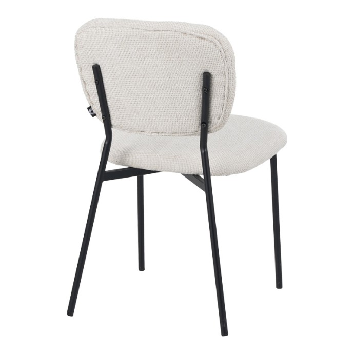 CATHAIR ΚΑΡΕΚΛΑ 68X66X82.5ΕΚ ΜΠΟΥΚΛΕ ΥΦΑΣΜΑ ΣΕ ΜΠΕΖ ΑΠΟΧΡΩΣΗ ΜΕ ΜΑΥΡΑ ΜΕΤΑΛΛΙΚΑ ΠΟΔΙΑ 