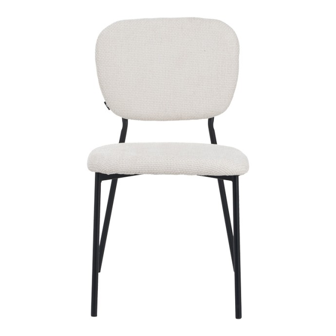 CATHAIR ΚΑΡΕΚΛΑ 68X66X82.5ΕΚ ΜΠΟΥΚΛΕ ΥΦΑΣΜΑ ΣΕ ΜΠΕΖ ΑΠΟΧΡΩΣΗ ΜΕ ΜΑΥΡΑ ΜΕΤΑΛΛΙΚΑ ΠΟΔΙΑ 