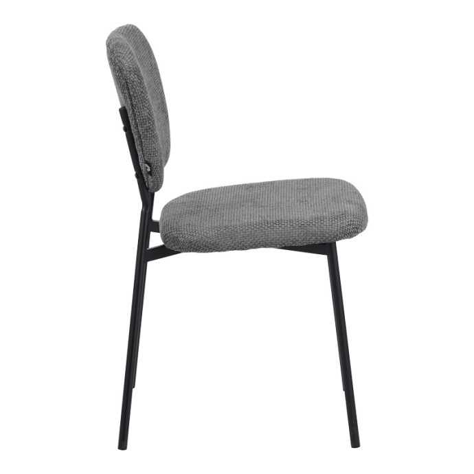 CATHAIR ΚΑΡΕΚΛΑ ΜΠΟΥΚΛΕ 68X66X82.5ΕΚ ΥΦΑΣΜΑ ΓΚΡΙ ΜΕ ΜΑΥΡΑ ΜΕΤΑΛΛΙΚΑ ΠΟΔΙΑ 