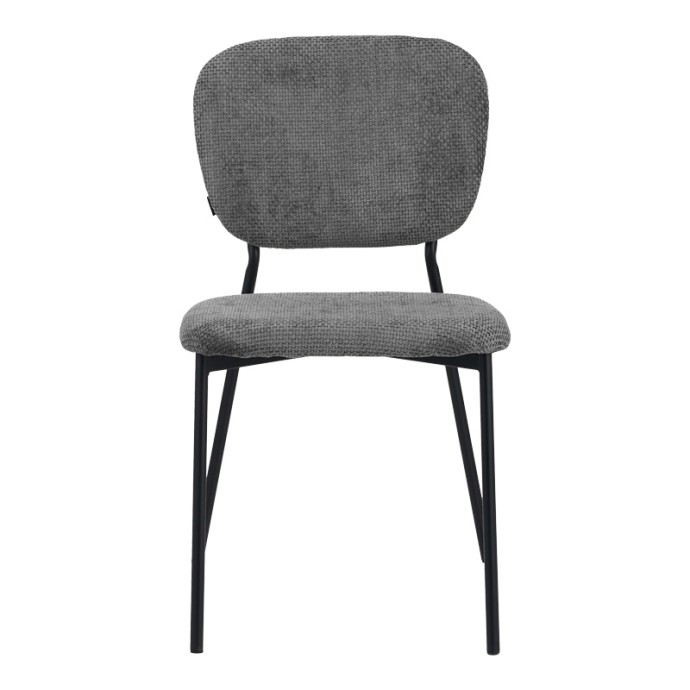 CATHAIR ΚΑΡΕΚΛΑ ΜΠΟΥΚΛΕ 68X66X82.5ΕΚ ΥΦΑΣΜΑ ΓΚΡΙ ΜΕ ΜΑΥΡΑ ΜΕΤΑΛΛΙΚΑ ΠΟΔΙΑ 
