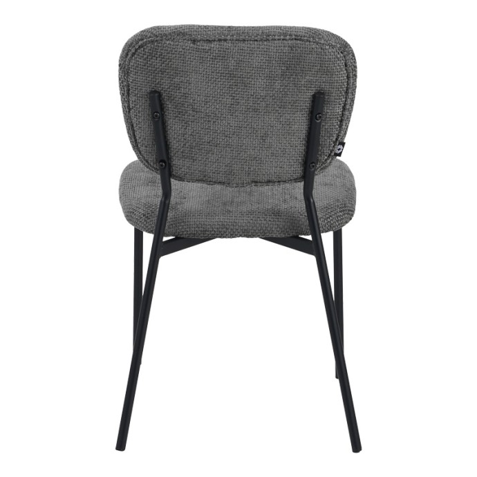 CATHAIR ΚΑΡΕΚΛΑ ΜΠΟΥΚΛΕ 68X66X82.5ΕΚ ΥΦΑΣΜΑ ΓΚΡΙ ΜΕ ΜΑΥΡΑ ΜΕΤΑΛΛΙΚΑ ΠΟΔΙΑ 