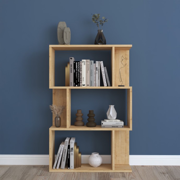 KADU ΒΙΒΛΙΟΘΗΚΗ 72X22X108ΕΚ OAK 