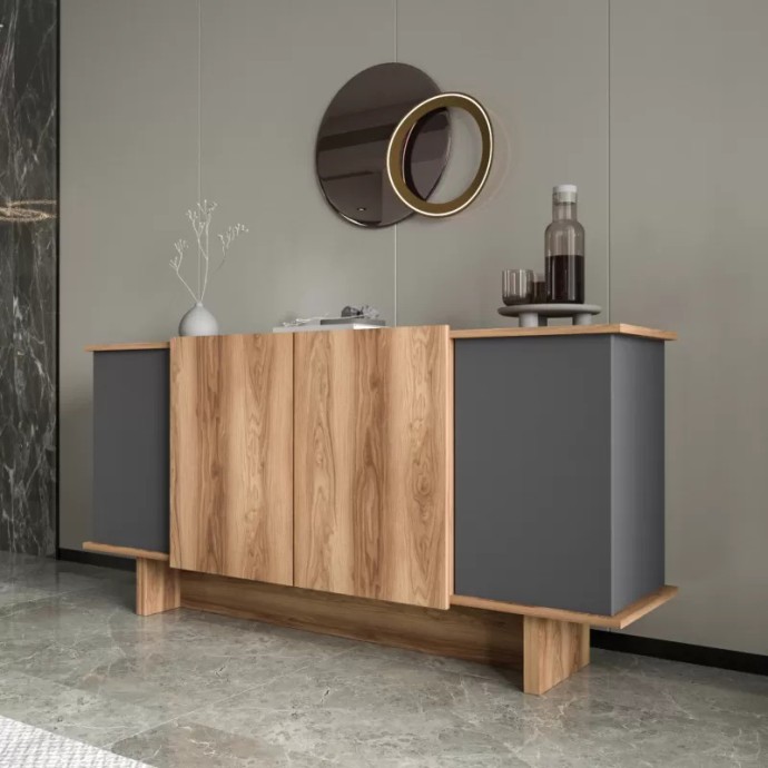 DIONA ΜΠΟΥΦΕΣ ΣΕ ΑΝΘΡΑΚΙ - OAK ΑΠΟΧΡΩΣΗ 180X45X80ΕΚ