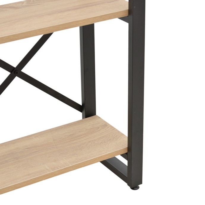 CRIMSON ΒΙΒΛΙΟΘΗΚΗ 50X22X150ΕΚ OAK-ΜΑΥΡΟ