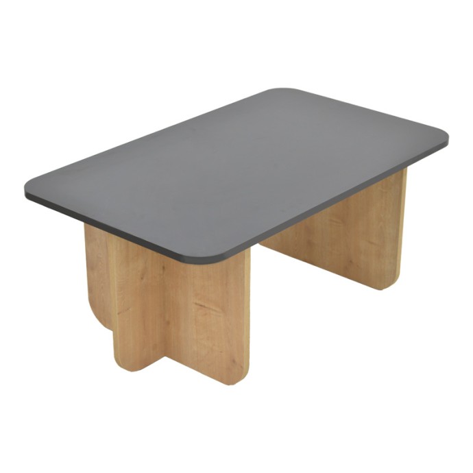 BECA ΤΡΑΠΕΖΙ ΣΑΛΟΝΙΟΥ 100X60X42ΕΚ OAK-ΜΑΥΡΟ 