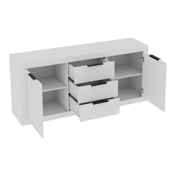 DOHA ΜΠΟΥΦΕΣ ΣΕ ΛΕΥΚΗ ΑΠΟΧΡΩΣΗ 180X45X80.5ΕΚ