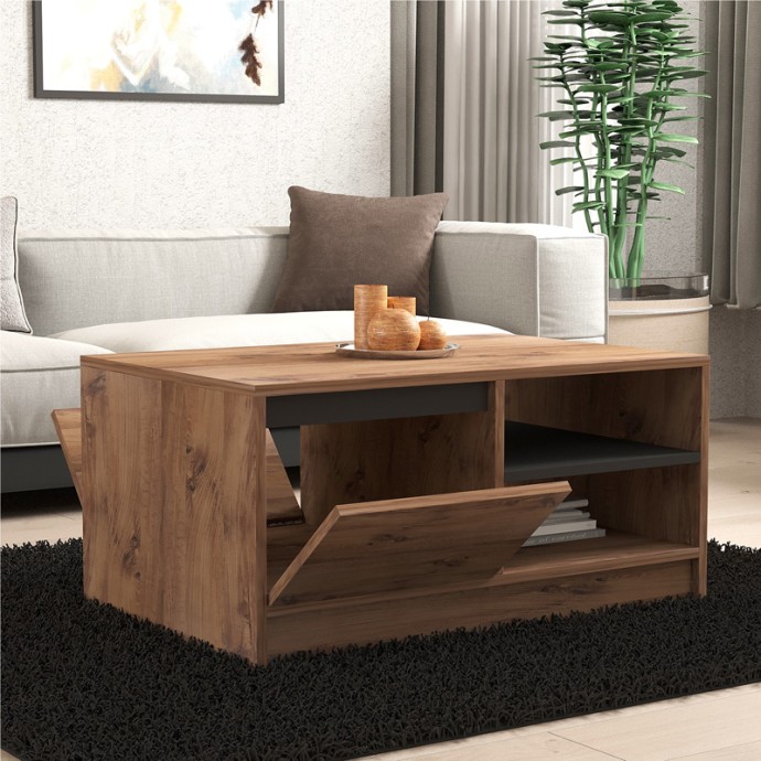 NARLI ΤΡΑΠΕΖΙ ΣΑΛΟΝΙΟΥ ΣΕ SONOMA ΑΠΟΧΡΩΣΗ 90X60X45ΕΚ