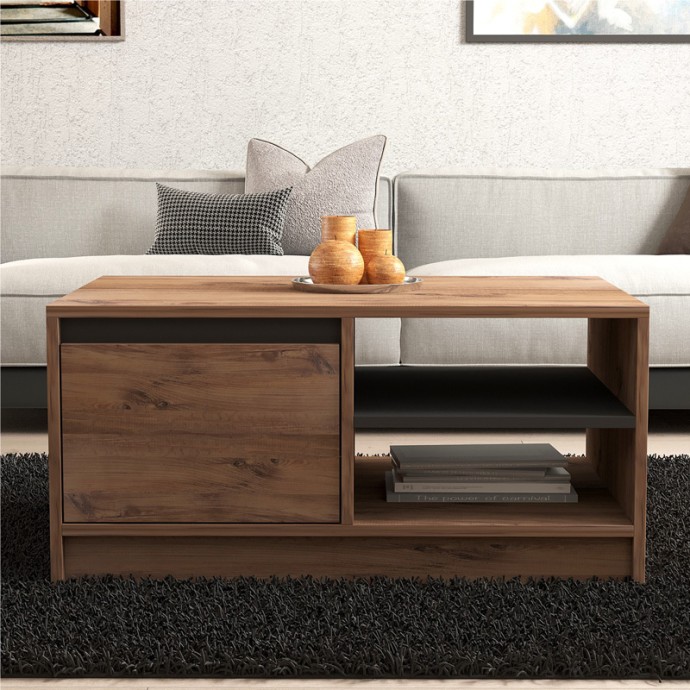 NARLI ΤΡΑΠΕΖΙ ΣΑΛΟΝΙΟΥ ΣΕ SONOMA ΑΠΟΧΡΩΣΗ 90X60X45ΕΚ