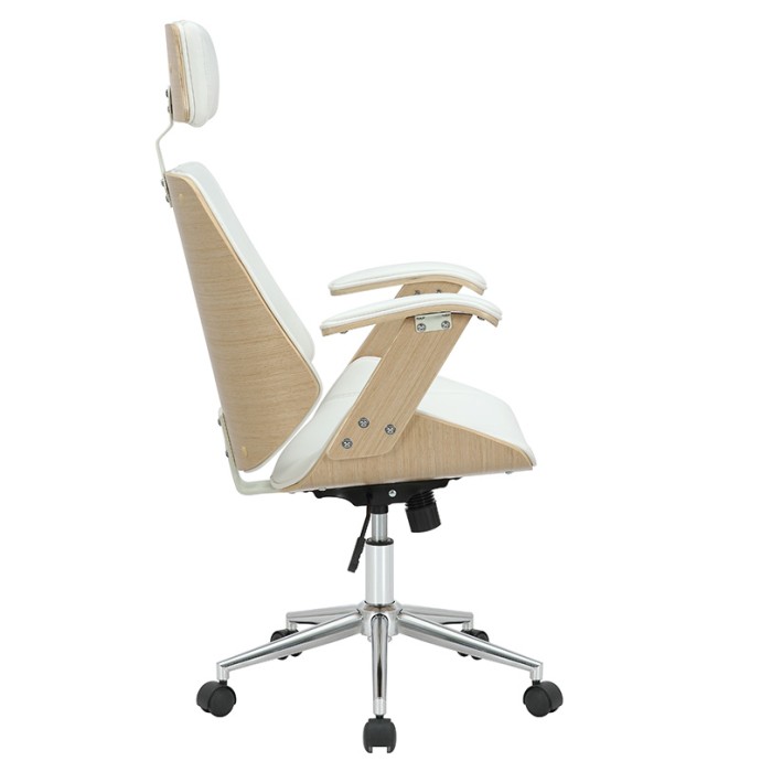FERN ΚΑΡΕΚΛΑ ΓΡΑΦΕΙΟΥ ΔΙΕΥΘΥΝΤΗ PU ΛΕΥΚΟ-PLYWOOD ΦΥΣΙΚΟ