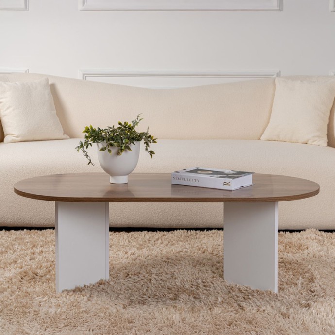 ΤΡΑΠΕΖΙ ΣΑΛΟΝΙΟΥ TABLETOD 119X60X40ΕΚ ΣΕ ΚΑΡΥΔΙ-ΛΕΥΚΗ ΑΠΟΧΡΩΣΗ 