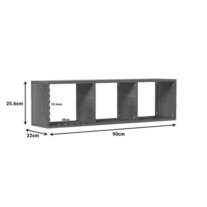 MIKORO ΡΑΦΙΕΡΑ ΤΟΙΧΟΥ 90X22X25.6ΕΚ ΛΕΥΚΗ 
