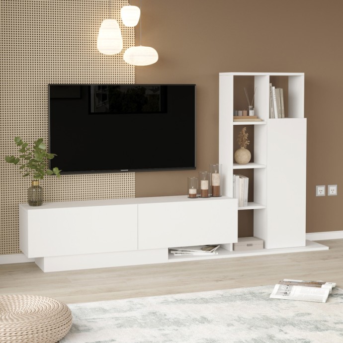 DAMON ΣΥΝΘΕΤΟ ΣΑΛΟΝΙΟΥ ΣΕ ΛΕΥΚΗ ΑΠΟΧΡΩΣΗ 140X29.5X39.5ΕΚ