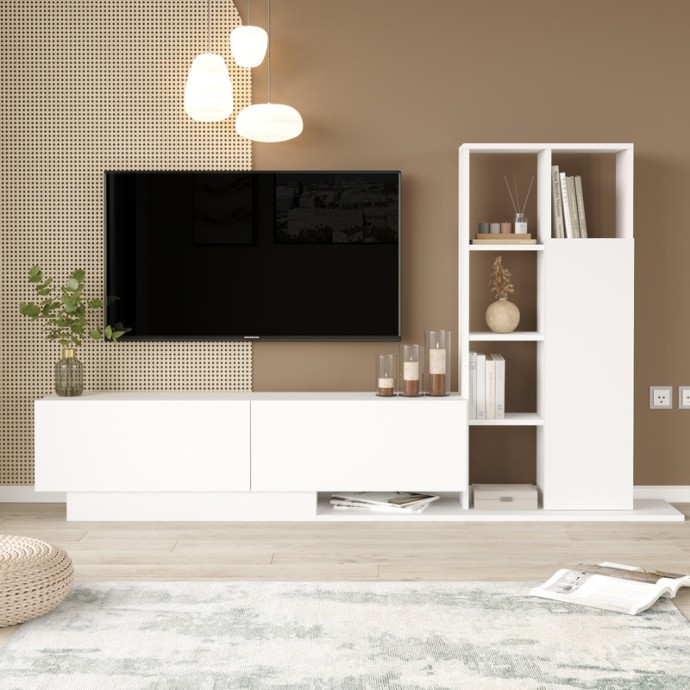 DAMON ΣΥΝΘΕΤΟ ΣΑΛΟΝΙΟΥ ΣΕ ΛΕΥΚΗ ΑΠΟΧΡΩΣΗ 140X29.5X39.5ΕΚ