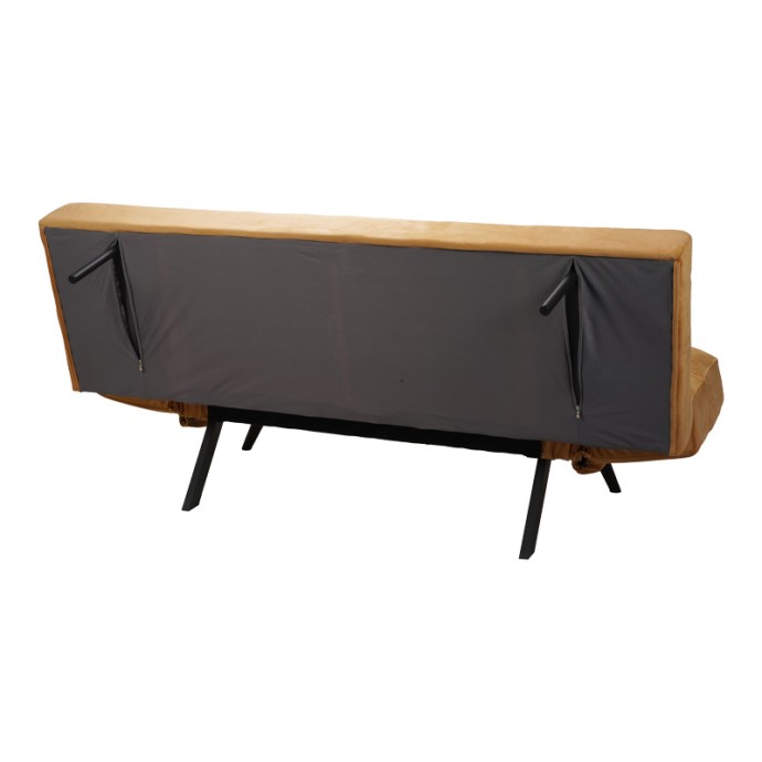 FREDDO ΚΑΝΑΠΕΣ - ΚΡΕΒΑΤΙ 3ΘΕΣΙΟΣ 181X81X86ΕΚ ΒΕΛΟΥΔΟ ΜΟΥΣΤΑΡΔΙ 