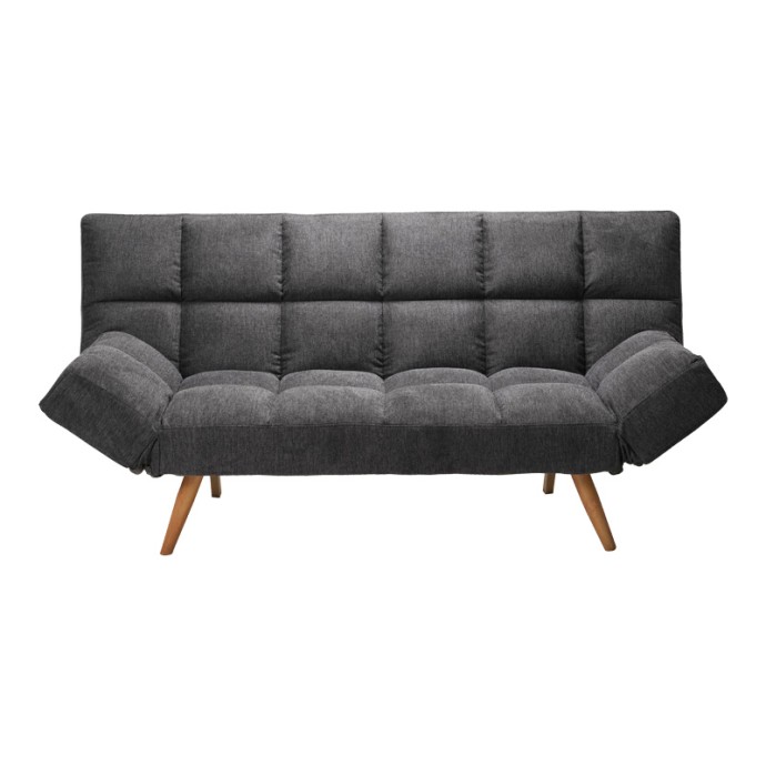 FREDDO ΚΑΝΑΠΕΣ - ΚΡΕΒΑΤΙ 3ΘΕΣΙΟΣ 181X81X86ΕΚ ΥΦΑΣΜΑ ΑΝΘΡΑΚΙ 