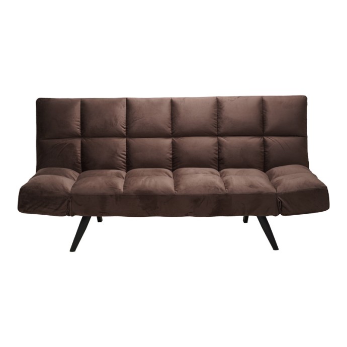 FREDDO ΚΑΝΑΠΕΣ - ΚΡΕΒΑΤΙ 3ΘΕΣΙΟΣ 181X81X86ΕΚ ΒΕΛΟΥΔΟ ΚΑΦΕ 