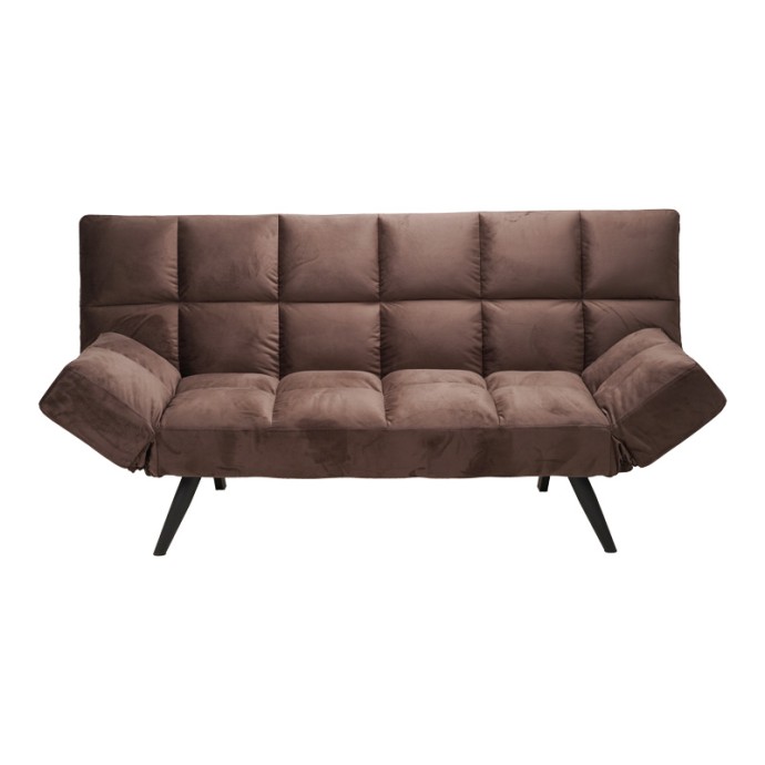 FREDDO ΚΑΝΑΠΕΣ - ΚΡΕΒΑΤΙ 3ΘΕΣΙΟΣ 181X81X86ΕΚ ΒΕΛΟΥΔΟ ΚΑΦΕ 
