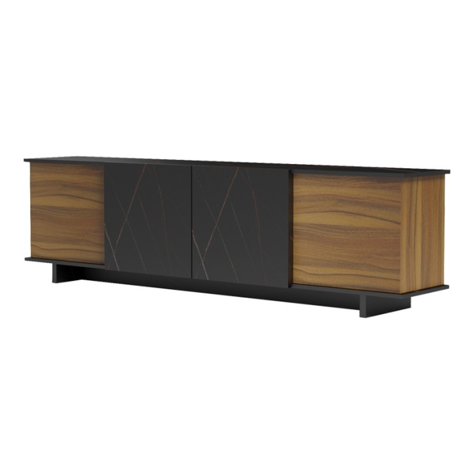 ZAFORE  ΕΠΙΠΛΟ ΤΗΛΕΟΡΑΣΗΣ 180X33X50ΕΚ ΚΑΡΥΔΙ ΑΠΟΧΡΩΣΗ ΜΕ ΜΑΥΡΟ ΜΑΡΜΑΡΟΥ 