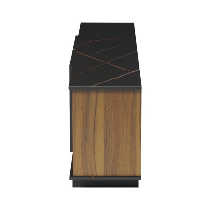 ZAFORE  ΕΠΙΠΛΟ ΤΗΛΕΟΡΑΣΗΣ 180X33X50ΕΚ ΚΑΡΥΔΙ ΑΠΟΧΡΩΣΗ ΜΕ ΜΑΥΡΟ ΜΑΡΜΑΡΟΥ 