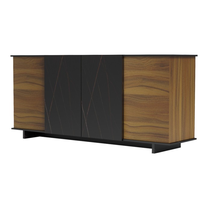 ZAFORE  ΜΠΟΥΦΕΣ 180X45X80ΕΚ ΚΑΡΥΔΙ ΑΠΟΧΡΩΣΗ ΜΕ ΜΑΥΡΟ ΜΑΡΜΑΡΟΥ 