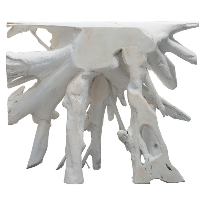 LYLE ΚΟΝΣΟΛΑ ΧΕΙΡΟΠΟΙΗΤΗ ΜΑΣΙΦ ΞΥΛΟ ΛΕΥΚΟ 100x38x80cm