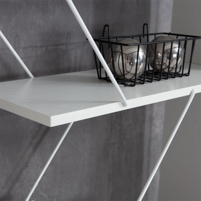 TARS ΒΙΒΛΙΟΘΗΚΗ ΛΕΥΚΟ 84x24x157cm