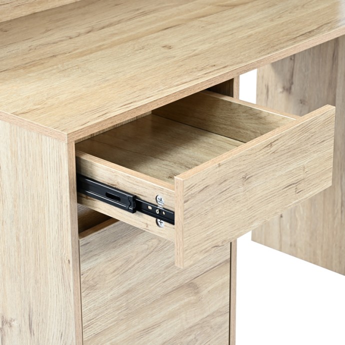 SECRETA ΓΡΑΦΕΙΟ ΕΡΓΑΣΙΑΣ ΜΕ ΡΑΦΙ ΣΕ OAK ΑΠΟΧΡΩΣΗ 110x50x135cm