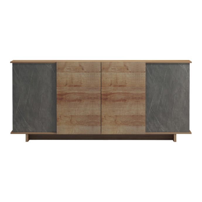 ZAFORE ΜΠΟΥΦΕΣ ΣΕ OAK-ΓΚΡΙ ΜΑΡΜΑΡΟΥ 180x45x80cm