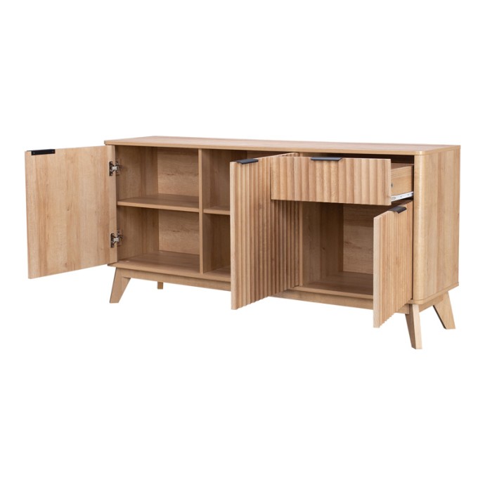 HAMEA ΜΠΟΥΦΕΣ MDF ΣΕ ΦΥΣΙΚΗ ΑΠΟΧΡΩΣΗ 150x39,5x73cm